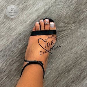 Delicate Crown Toe Ring for Queens